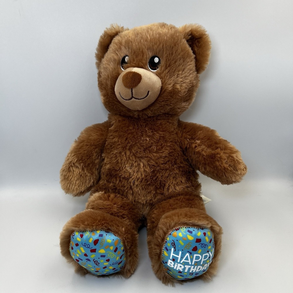 Build A Bear Workshop Happy Birthday‎ 16" Teddy Plush Stuffed Animal 2018 Sings